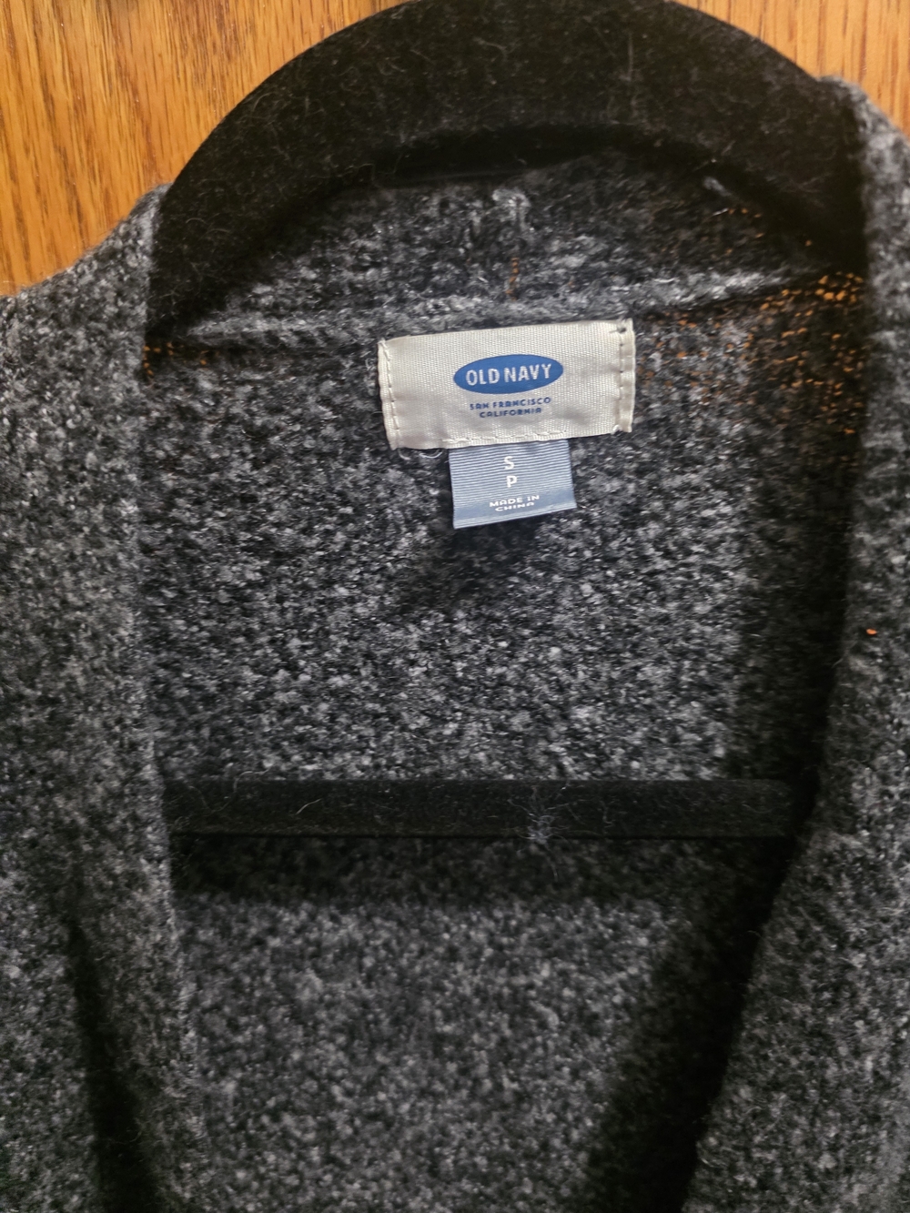 Old Navy Heather Gray Open Cardigan with Front Pockets - Picture 2 of 2